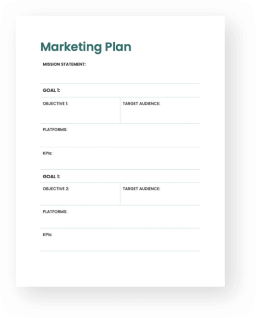 Marketing Plan Template